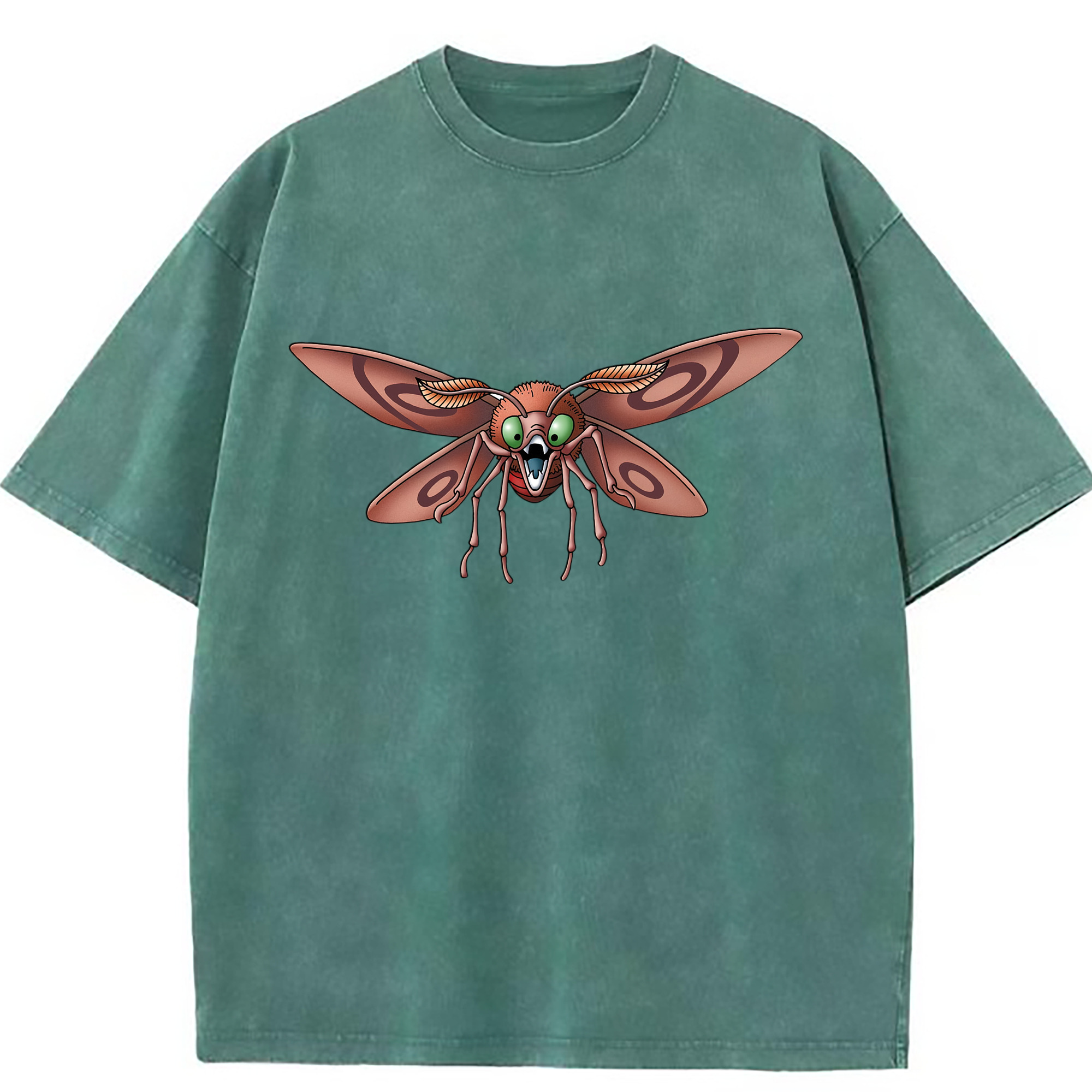 （画像用） ドラゴンクエスト Doragon Kuesuto Dragon Quest 綿100% ヴィンテージ風 半袖Tシャツ（フロントプリント）